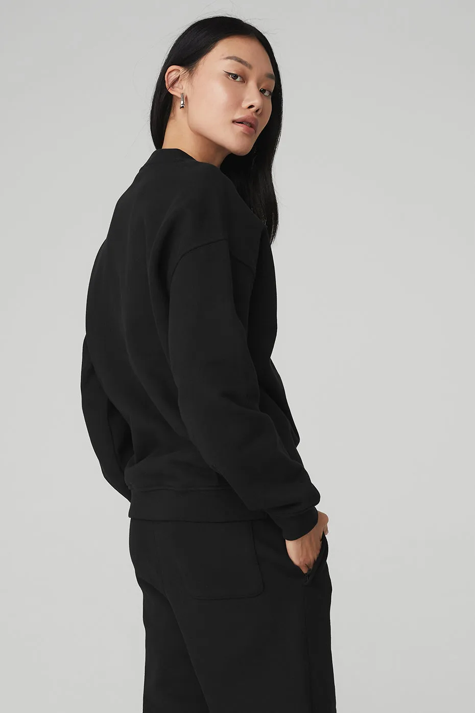 Renown Heavy Weight Crew Neck Pullover - Black