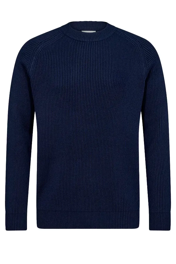 Resteröds Knit Pullover Navy