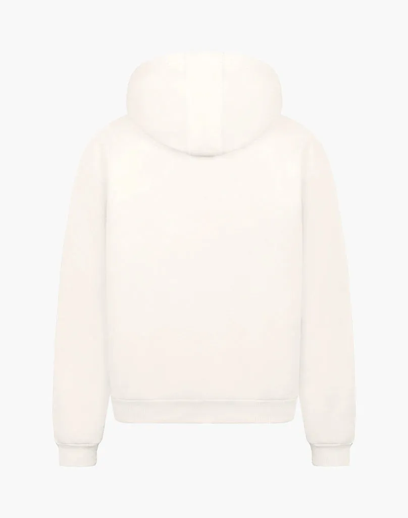 ROUTE 66 ZIP-HOODIE (CREAM WHITE)