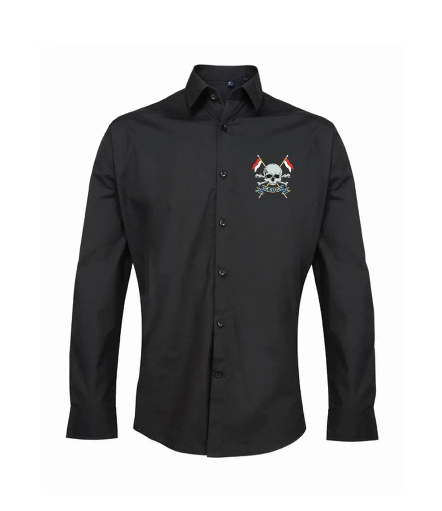 Royal Lancers Embroidered Long Sleeve Oxford Shirt