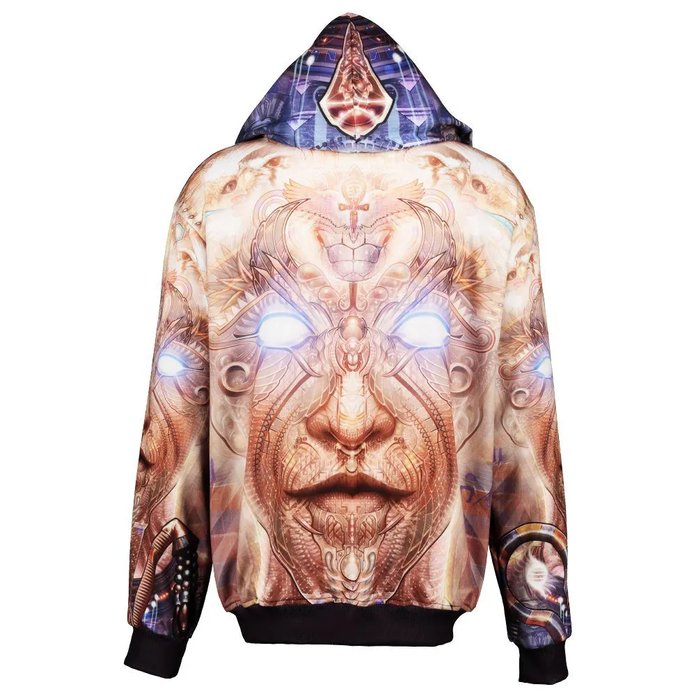 Sacred Geometry Hoodie | Fractal Hoodie | Psy Clothing | Festival Hoodie | Psychedelic Sweater | Osiris (HD)