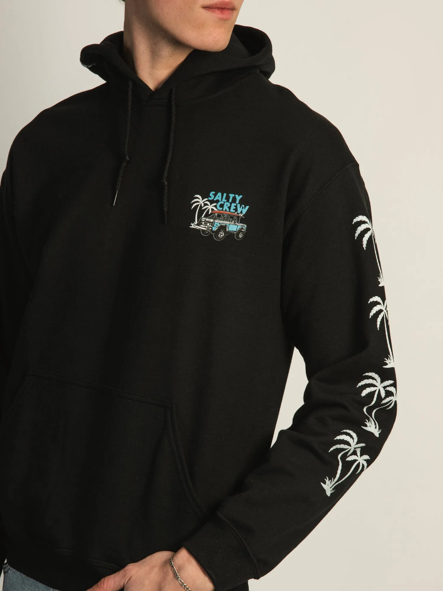 SALTY CREW OFF TRAIL PULLOVER HOODIE - BLACK