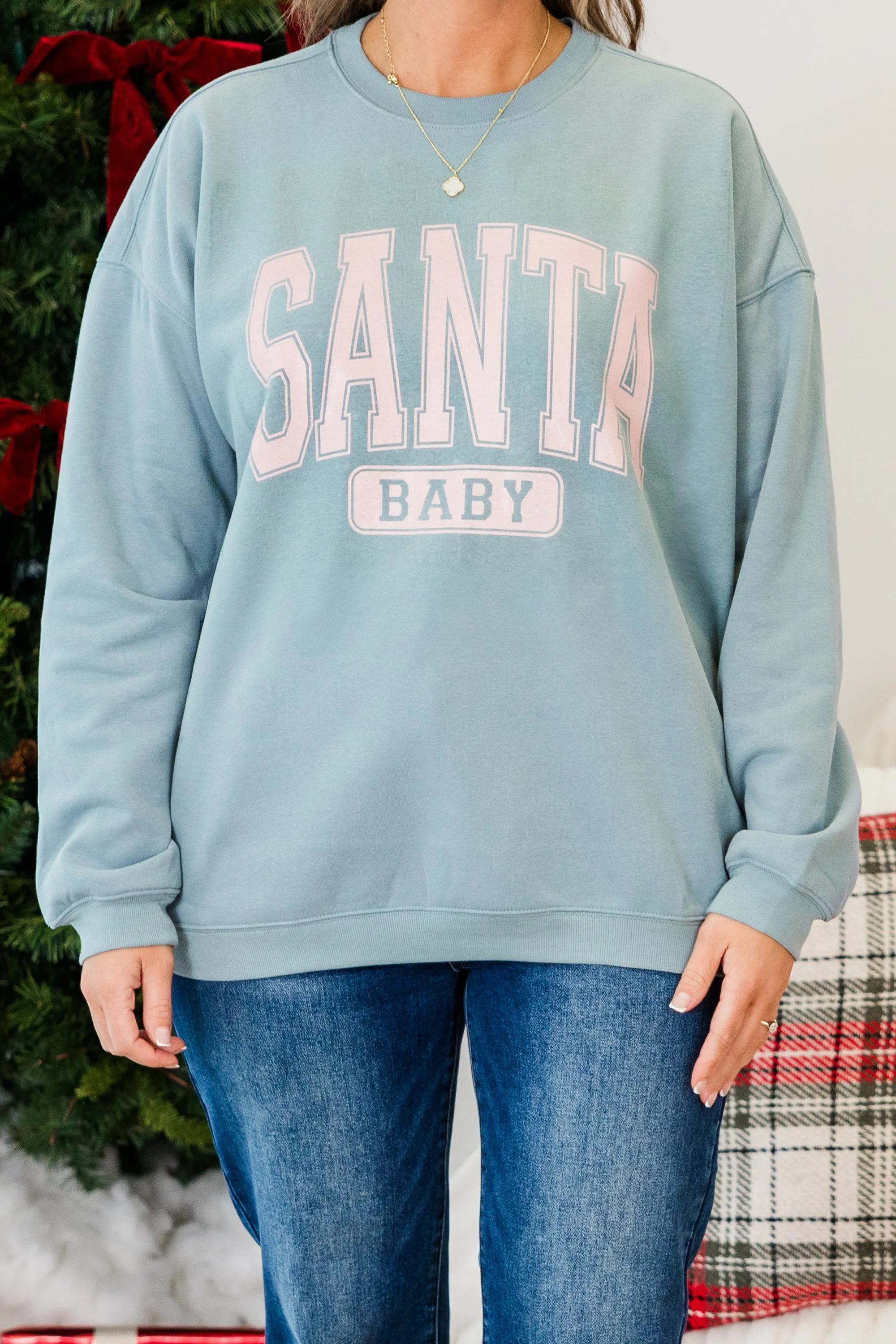 Santa Babe Pullover, Denim