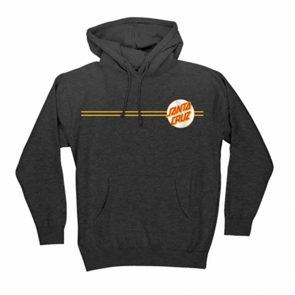 Santa Cruz Other Dot P/O Hoodie - Charcoal Heather/White