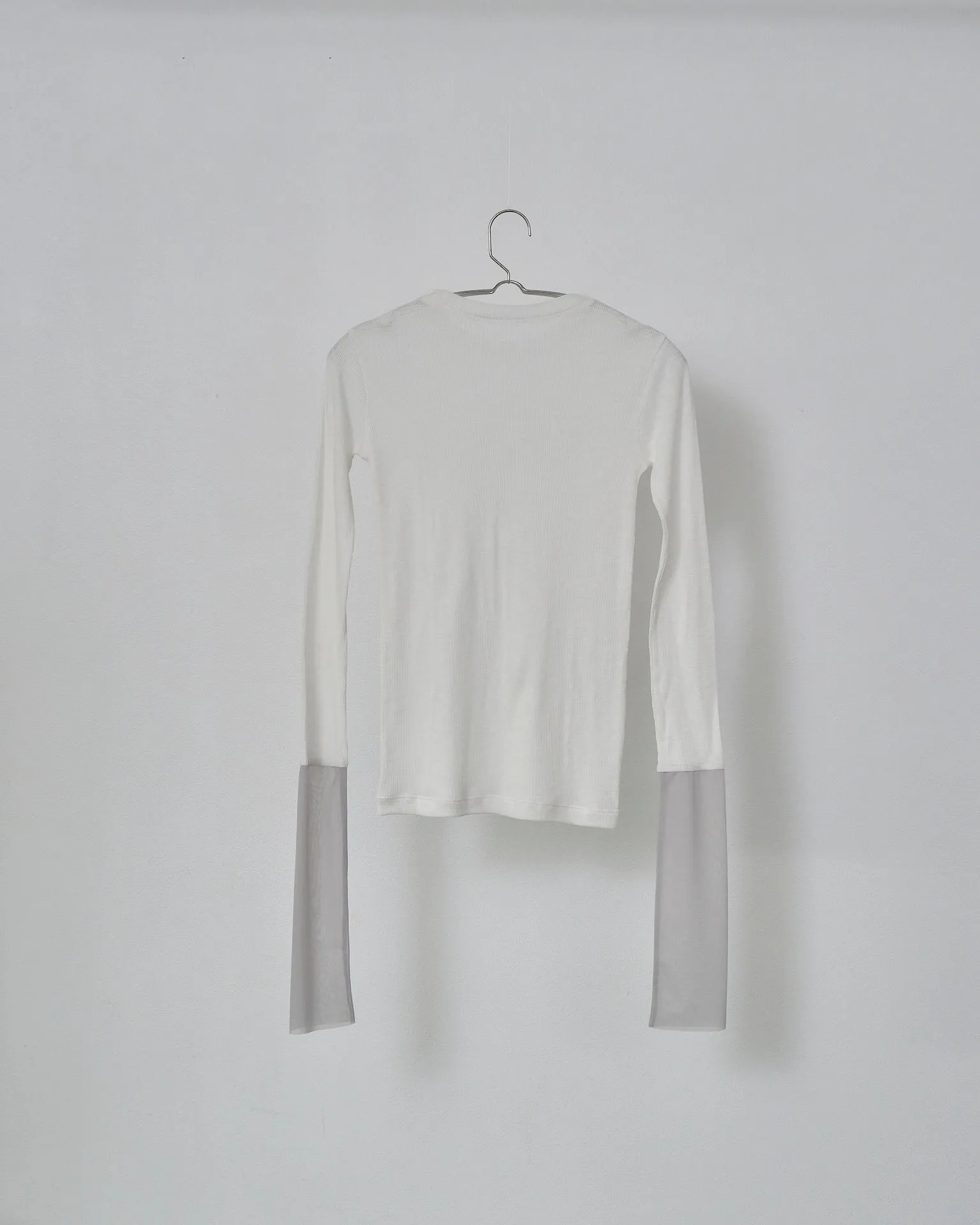 Sheer Cuffs Long Sleeve T