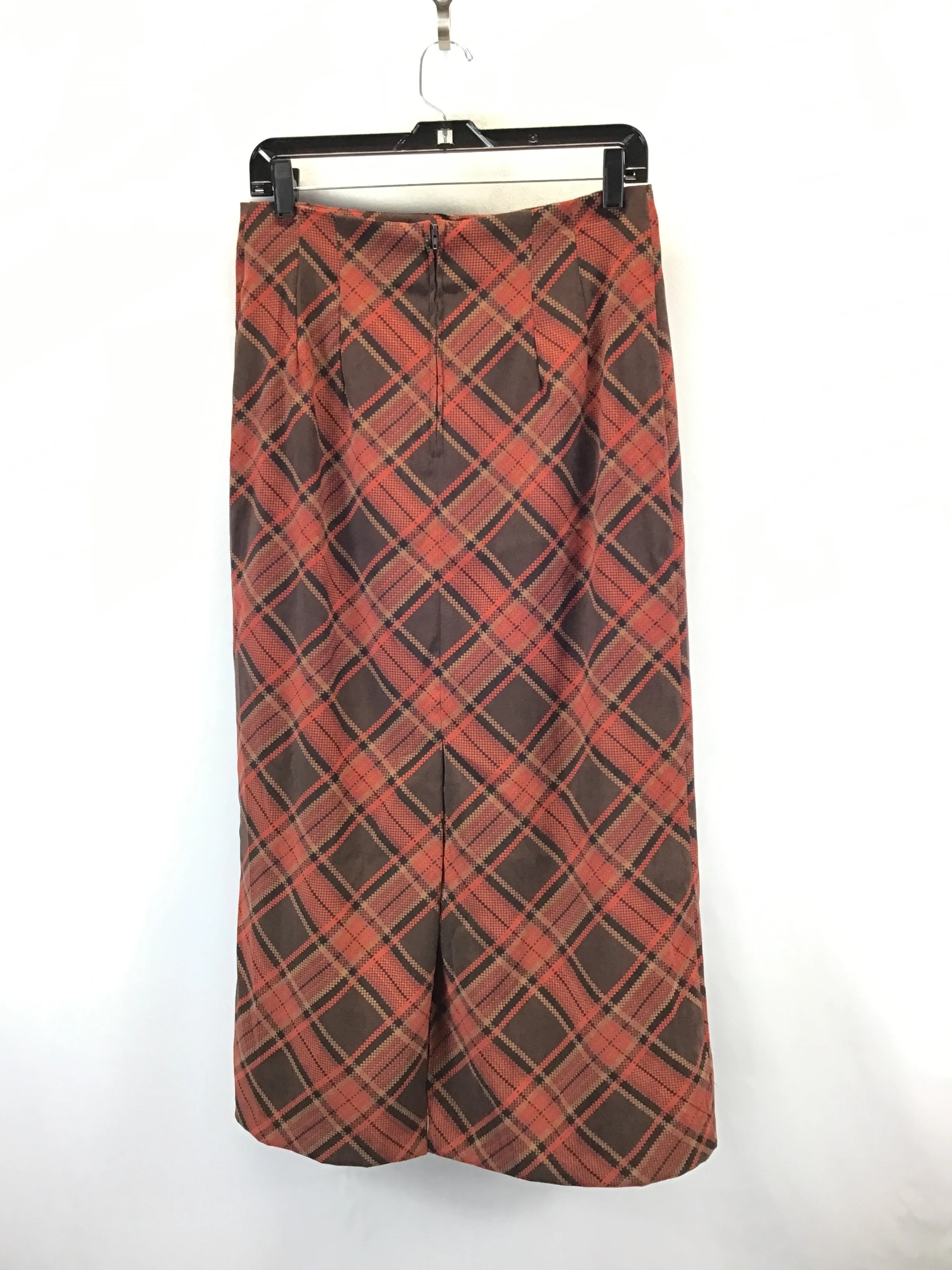 Skirt Midi By Briggs In Plaid Pattern, Size: 10