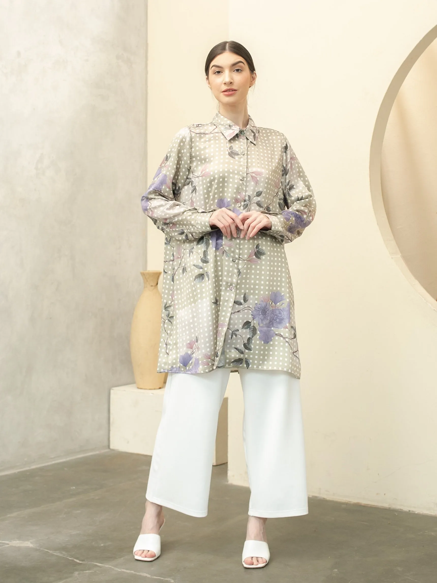 Soera Satin Tunic Shirt