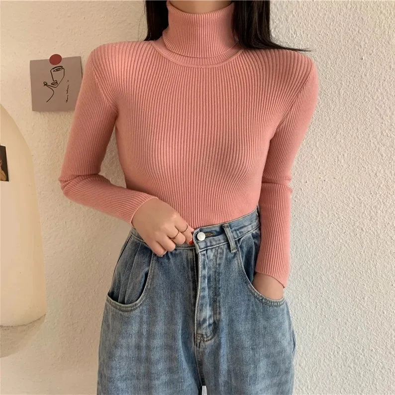 SOFT KNITTED TURTLENECK PULLOVERS ( BUY 3 GET 15 OFF,BUY 6 GET 25% OFF,BUY 10 GET 30% OFF )