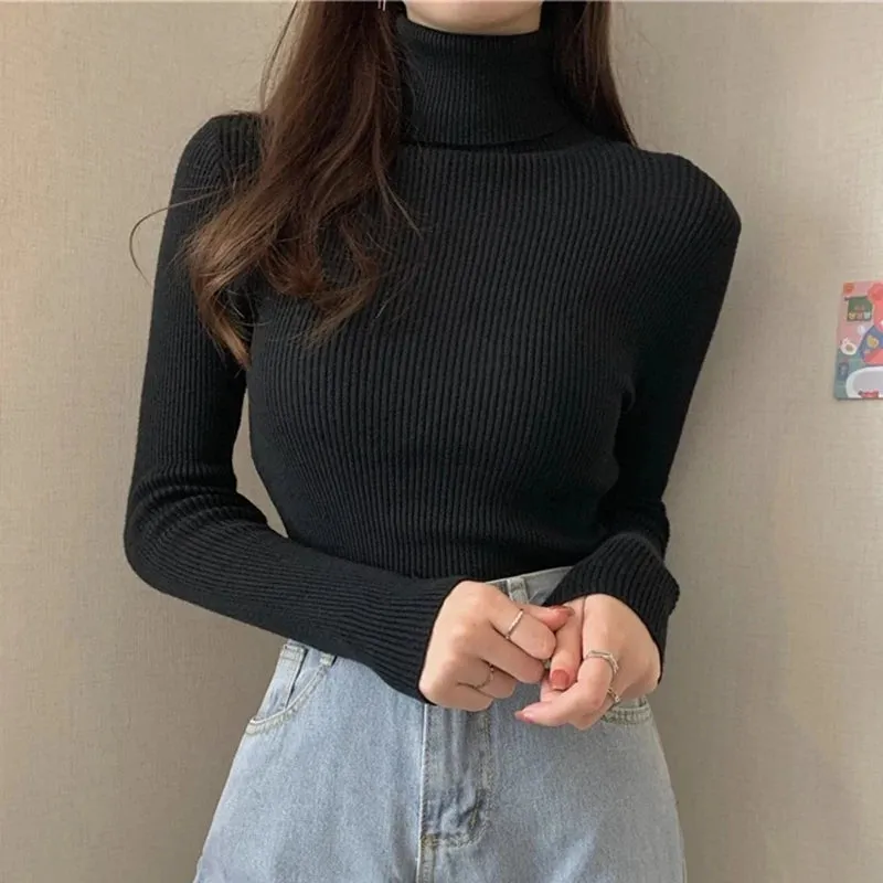 SOFT KNITTED TURTLENECK PULLOVERS ( BUY 3 GET 15 OFF,BUY 6 GET 25% OFF,BUY 10 GET 30% OFF )