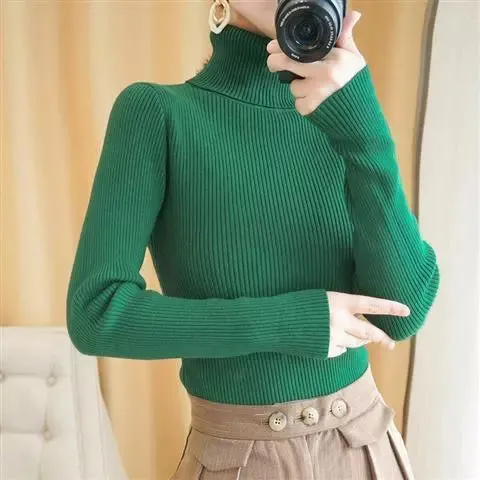 SOFT KNITTED TURTLENECK PULLOVERS ( BUY 3 GET 15 OFF,BUY 6 GET 25% OFF,BUY 10 GET 30% OFF )