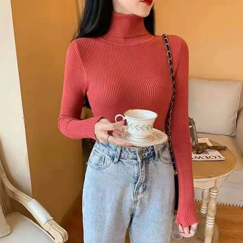 SOFT KNITTED TURTLENECK PULLOVERS ( BUY 3 GET 15 OFF,BUY 6 GET 25% OFF,BUY 10 GET 30% OFF )