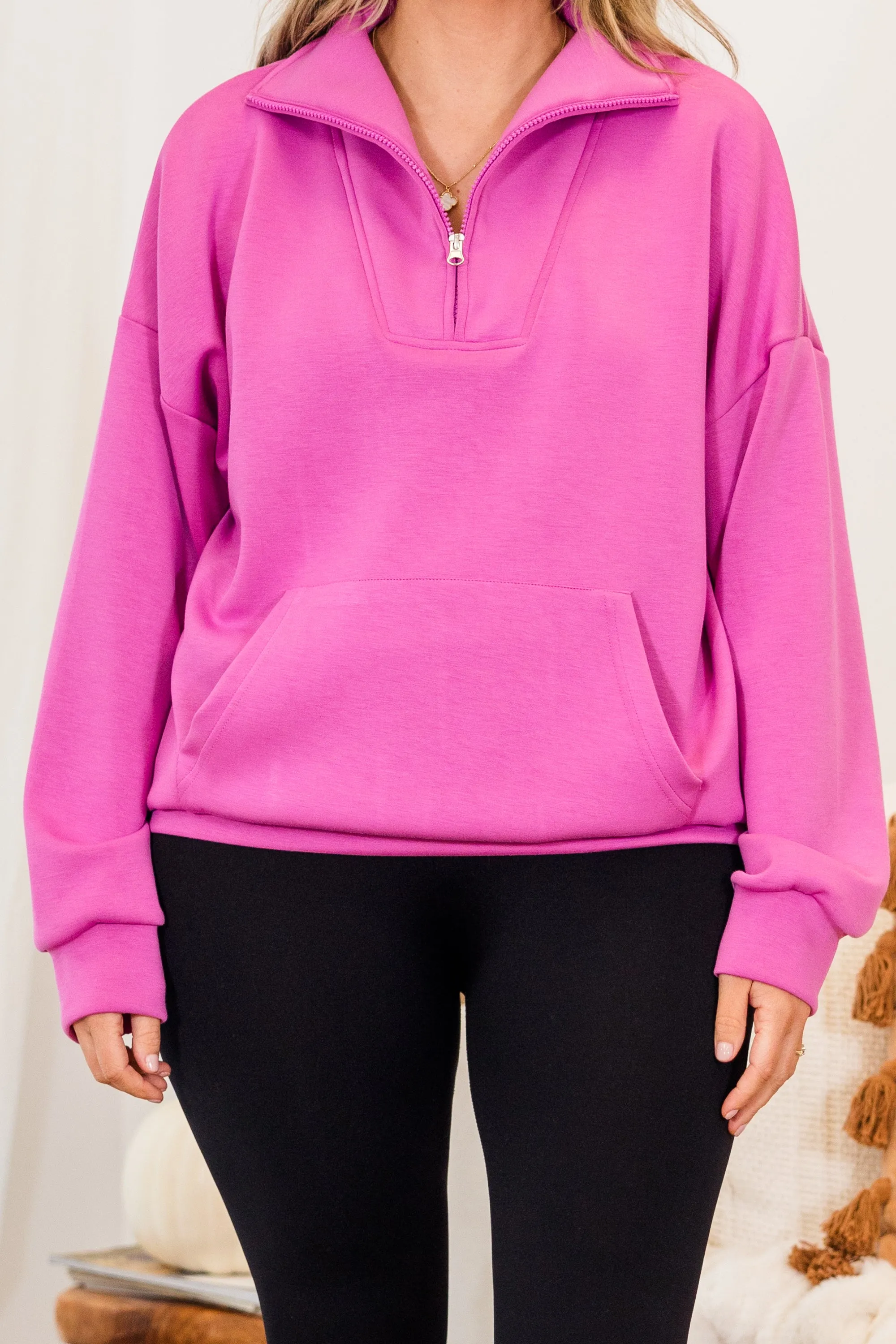 Sporty Chic Pullover, Pink