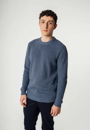 Strickpullover RAVI blue stone | MELAWEAR