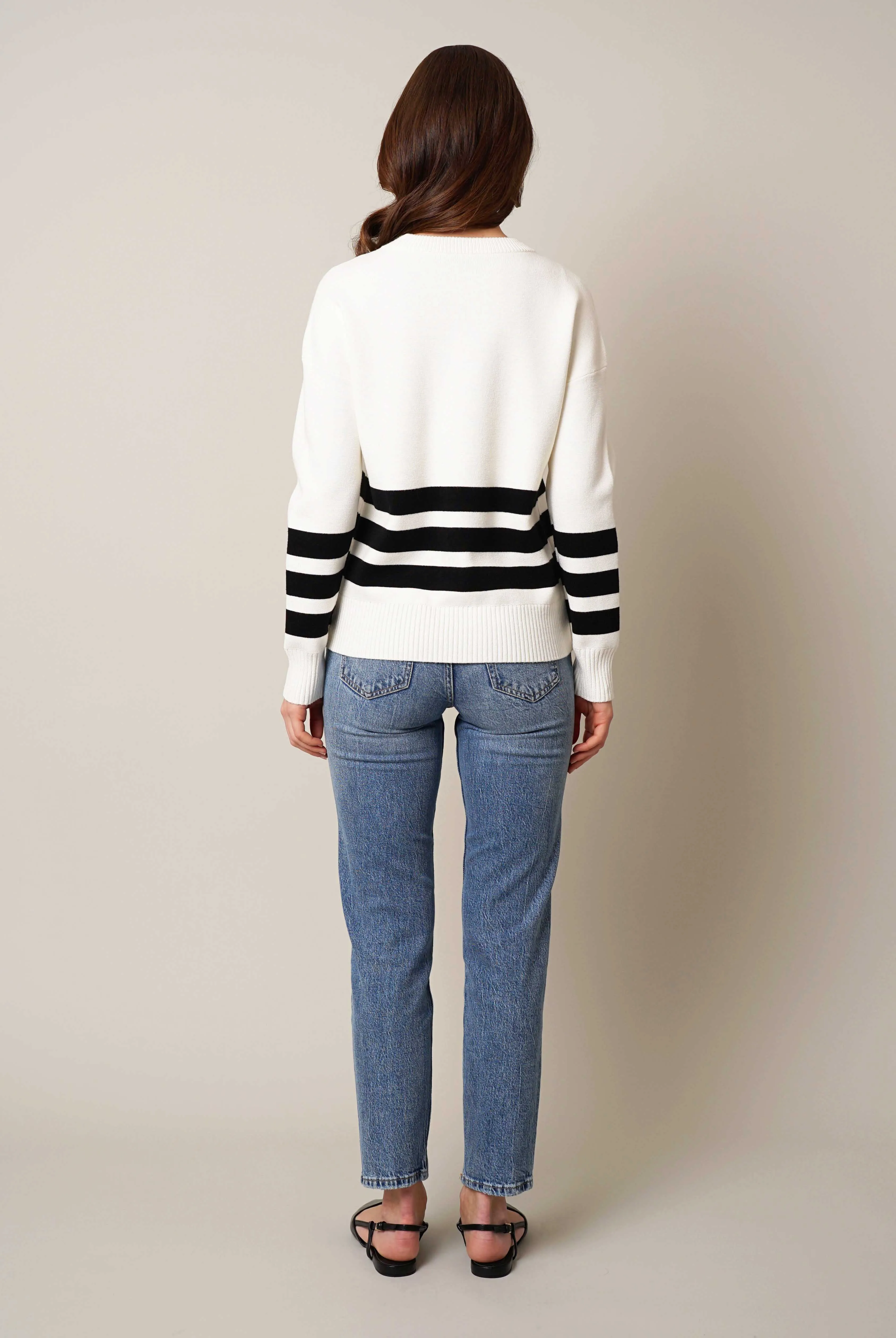 Striped Crew Neck Pullover