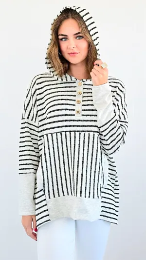 Striped Knit Pullover