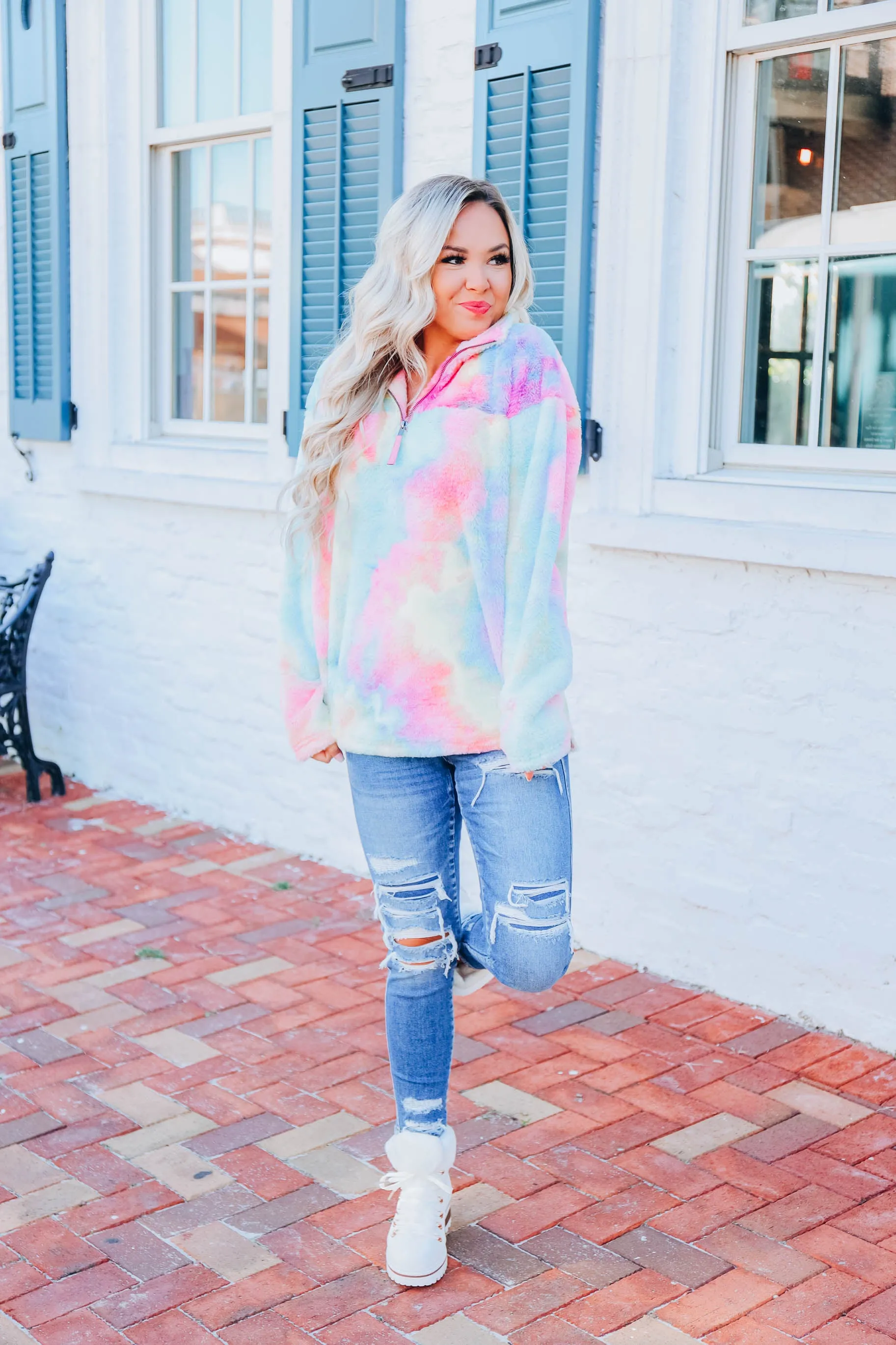 Sugarplum Holidaze Pullover - Rainbow