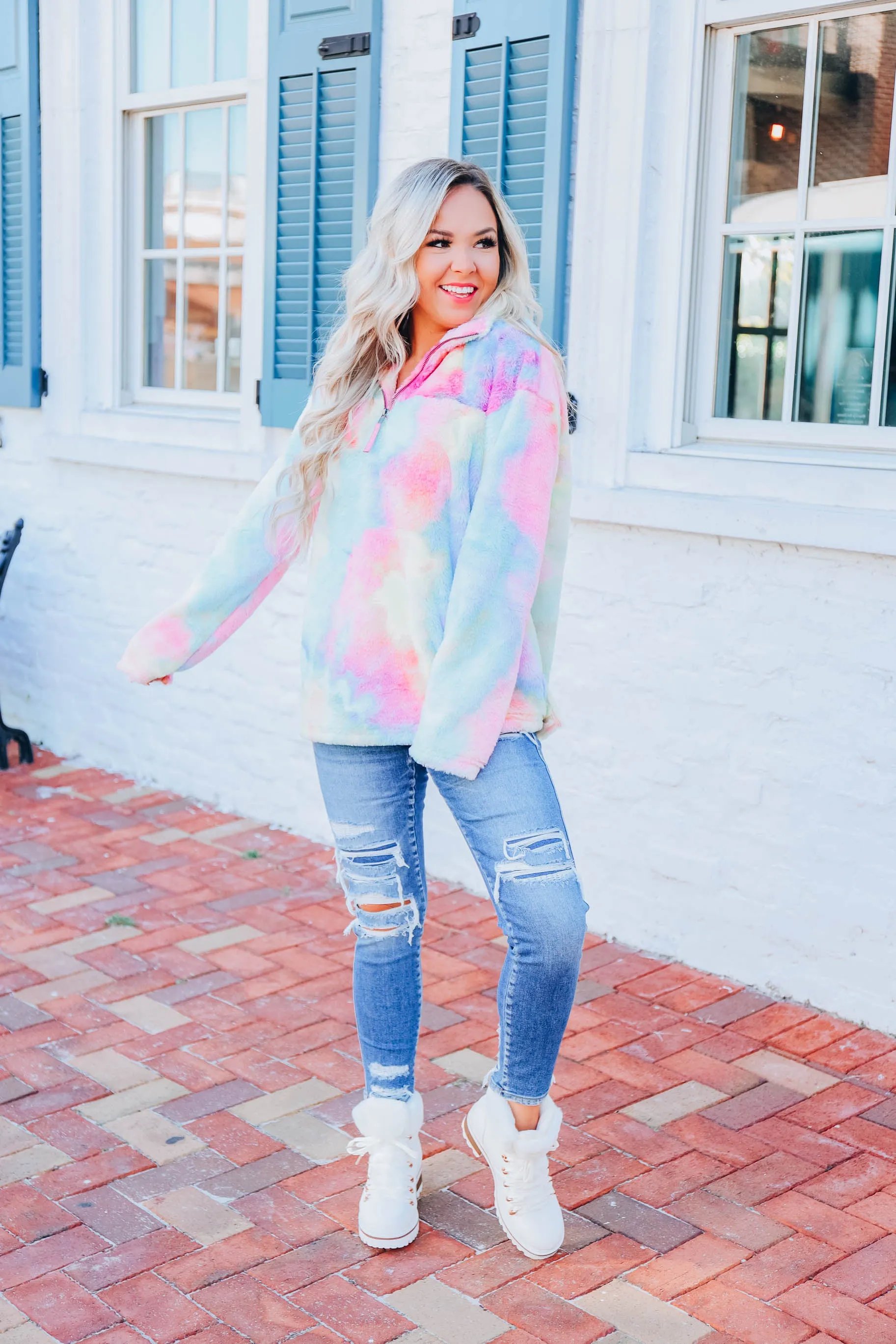 Sugarplum Holidaze Pullover - Rainbow