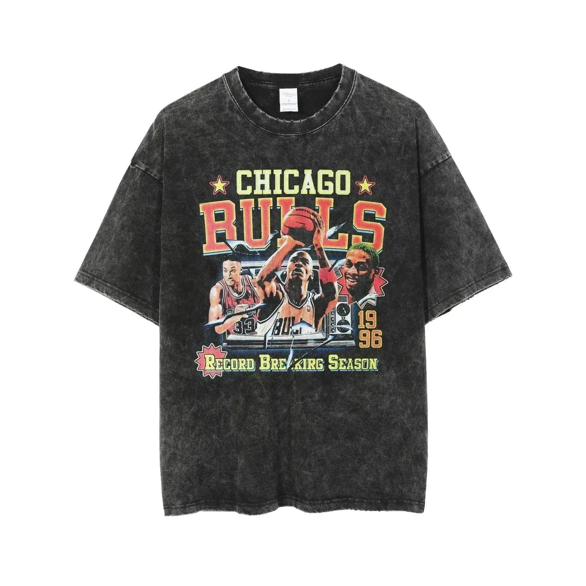 Summer New Chicago Bulls Printed T-Shirt Men's