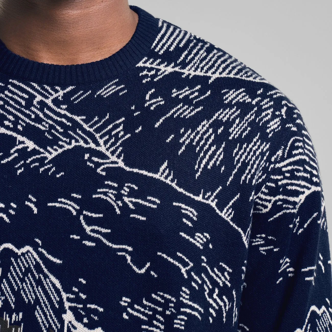 Sweater Mora Mountain Horizon Navy | DEDICATED