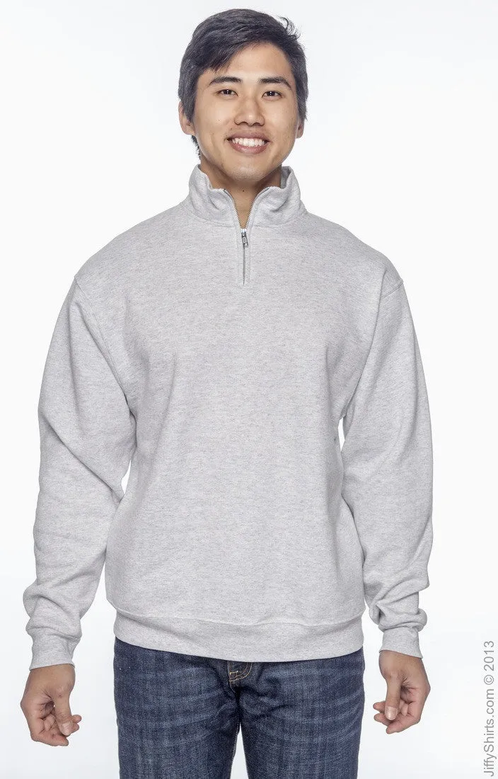 Sweatshirt - Fleece 1/4 Zip Pullover with Appliqué Monogram