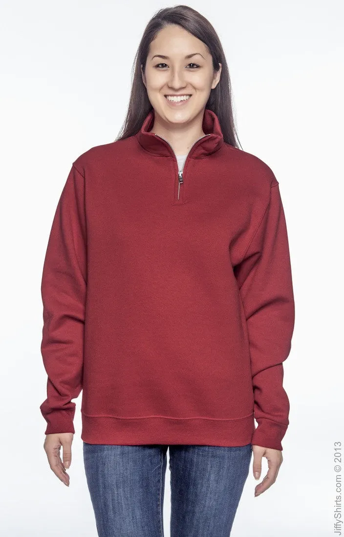 Sweatshirt - Fleece 1/4 Zip Pullover with Appliqué Monogram