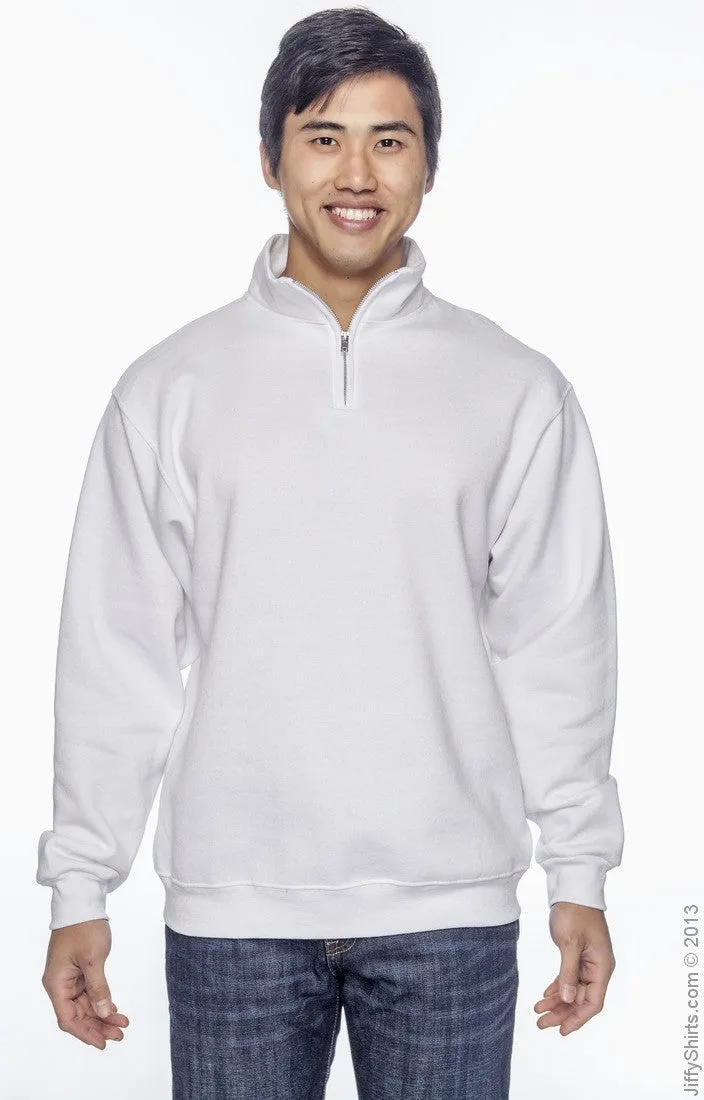 Sweatshirt - Fleece 1/4 Zip Pullover with Appliqué Monogram