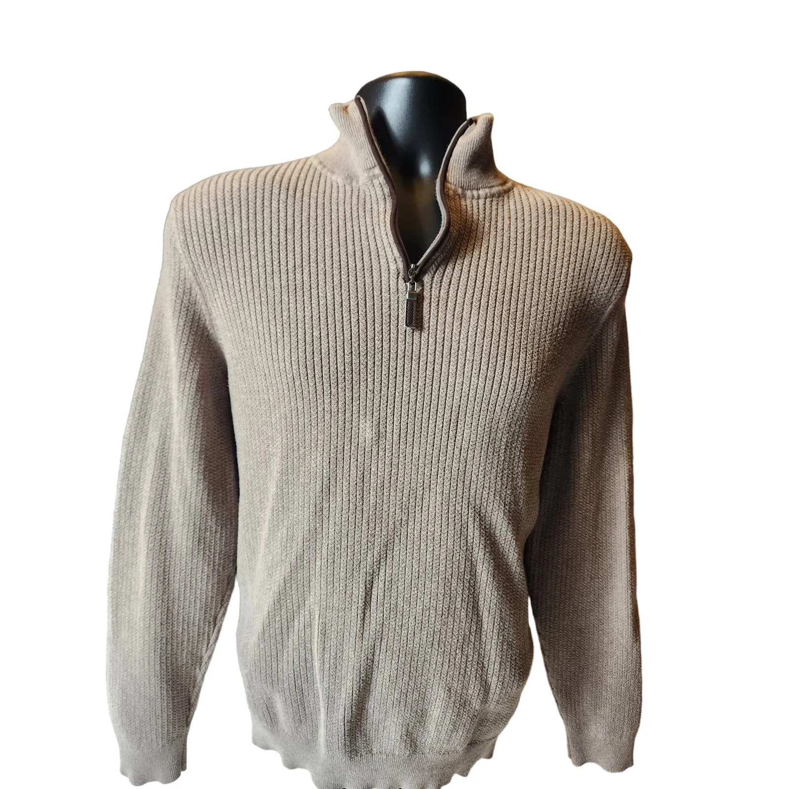 Tasso Ella Sweater Mens Medium-Large Knitwear Zip Long Sleeve Pullover