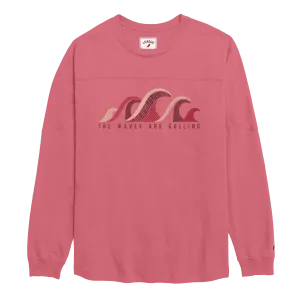 The Waves are Calling - Throwback Long Sleeve Tee