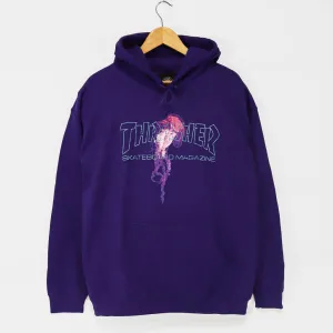 Thrasher Magazine - Atlantic Drift Pullover Hooded Sweatshirt - Purple