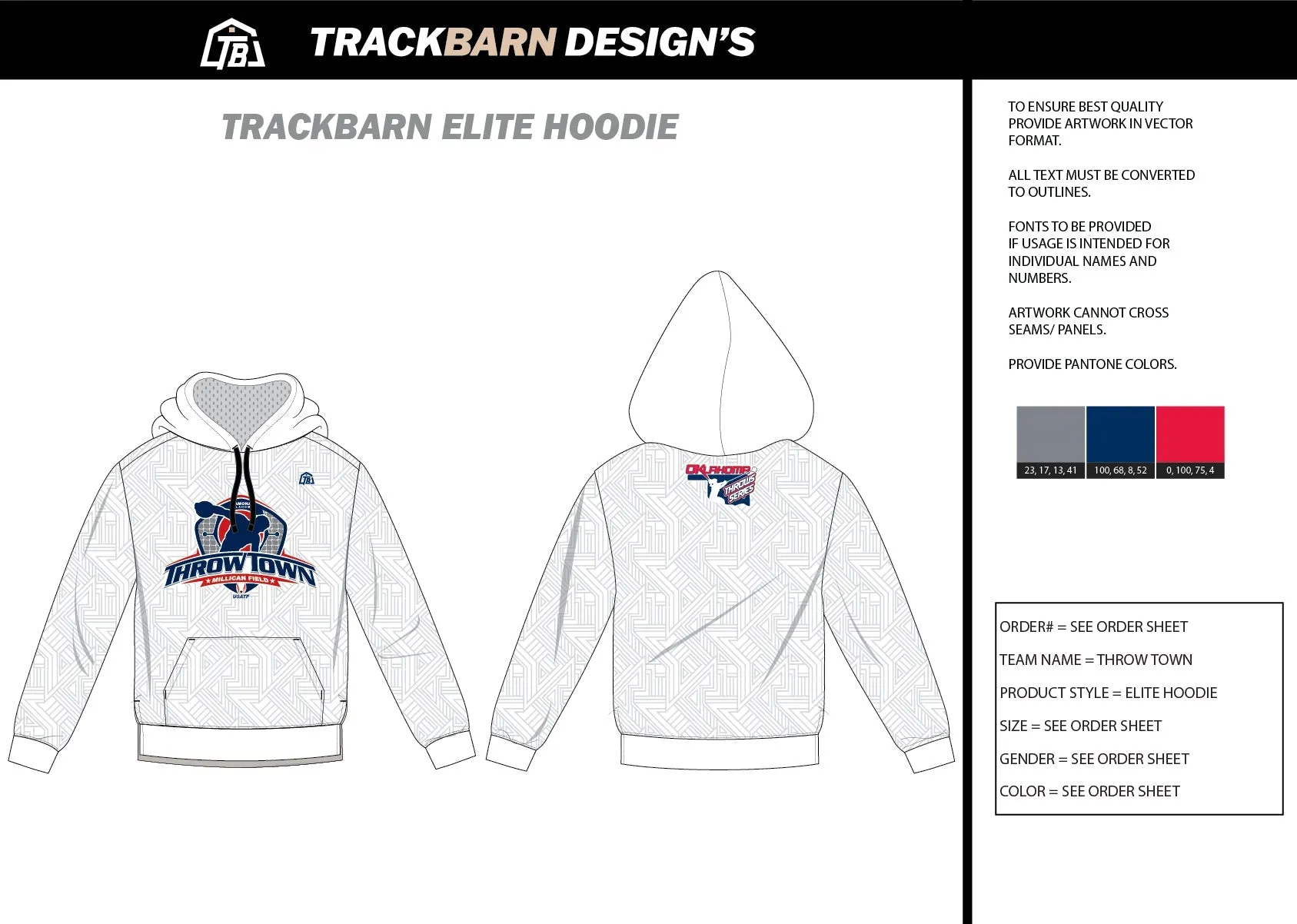 Throw-Town- Womens Pullover Hoodie