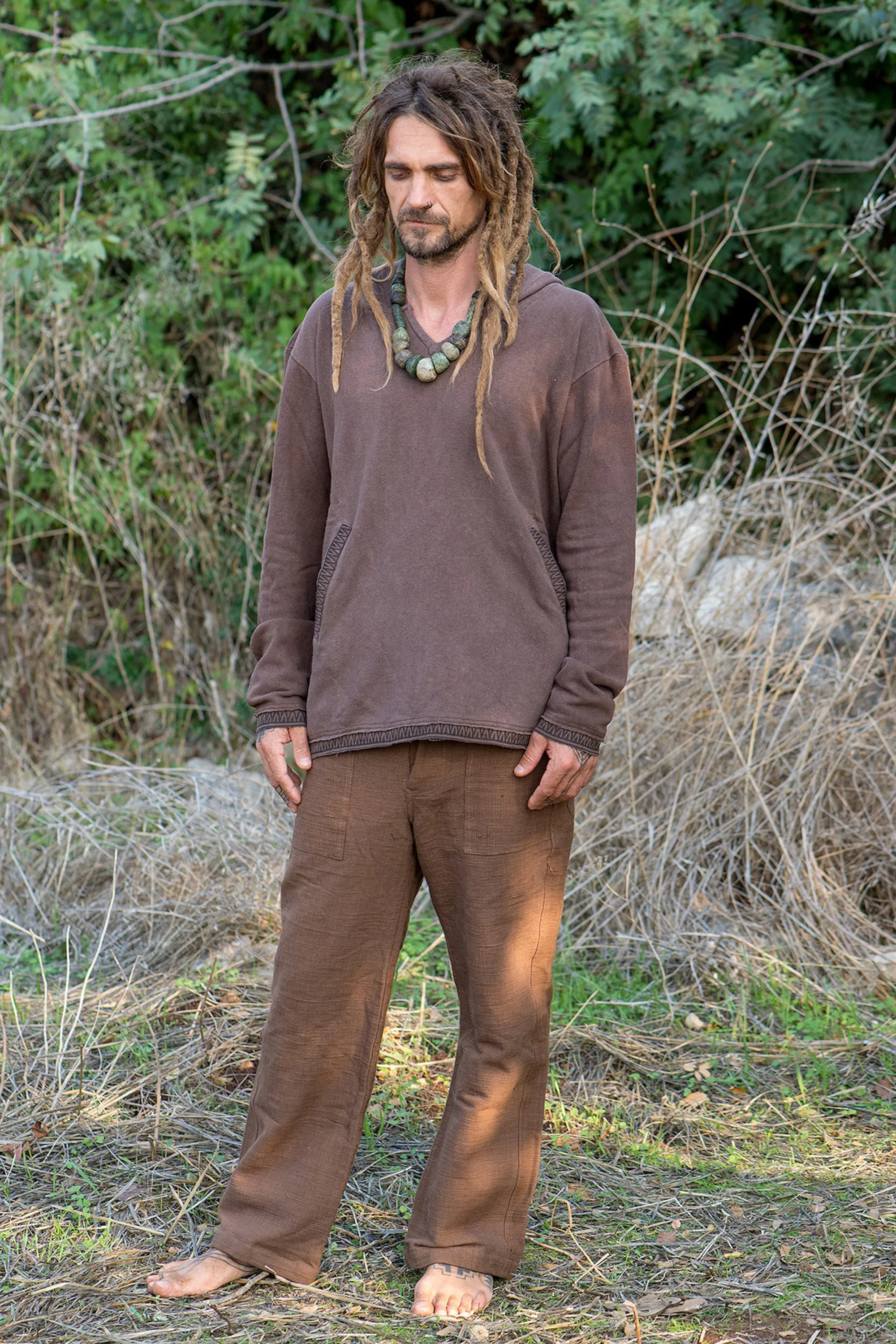 Tribal Print Hoodie ⫸ Organic Hemp Cotton