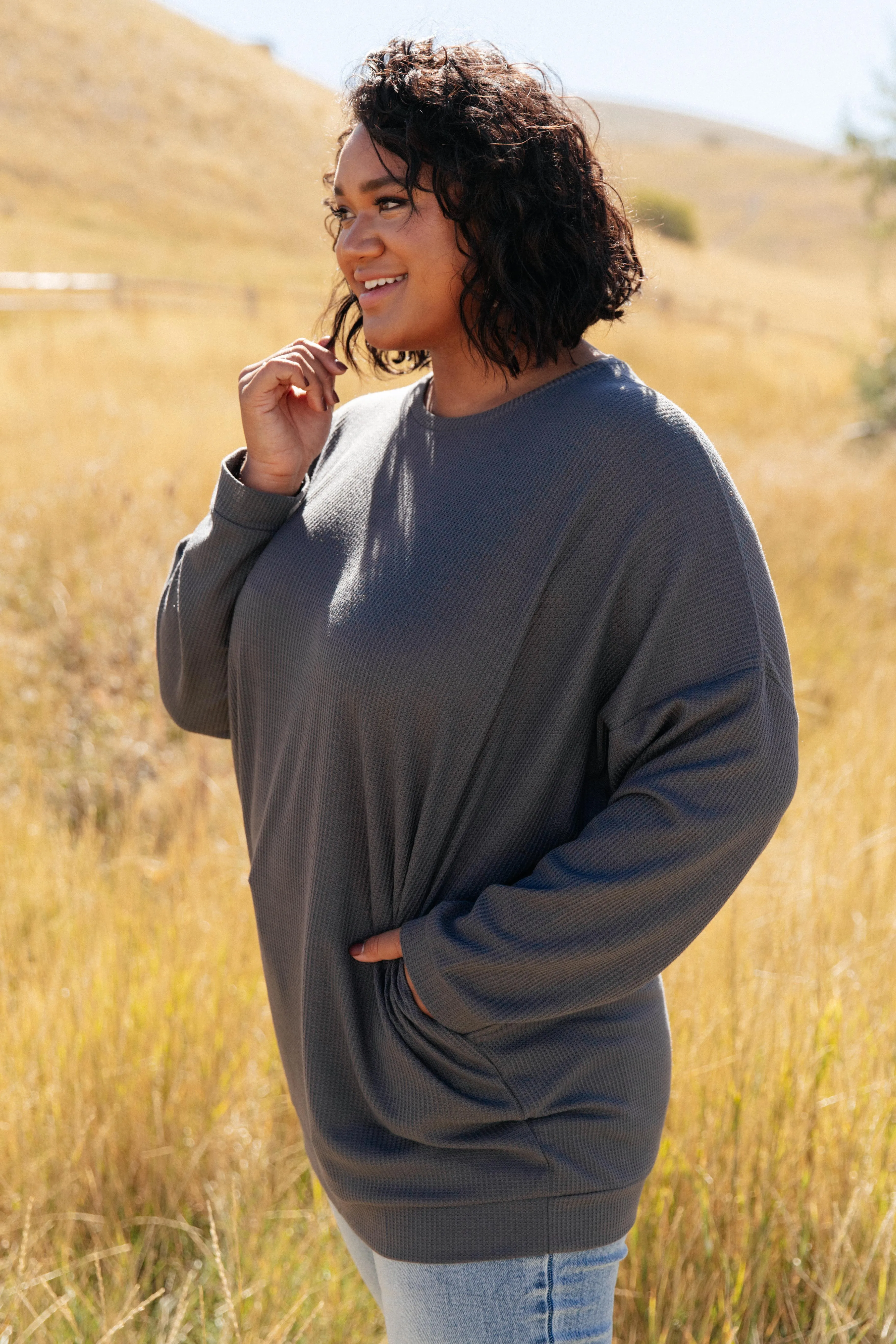 Ultimate Thermal Tunic in Charcoal