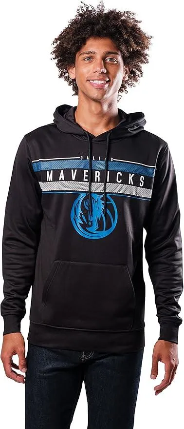 Ultra Game NBA Official Men’s Super Soft Midtown Hoodie Pullover Sweatshirt - Unisex, Dallas Mavericks|Dallas Mavericks