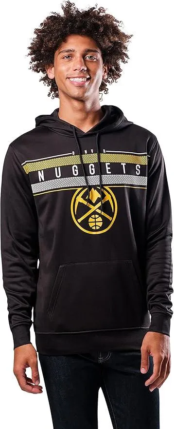 Ultra Game NBA Official Men’s Super Soft Midtown Hoodie Pullover Sweatshirt - Unisex, Denver Nuggets|Denver Nuggets