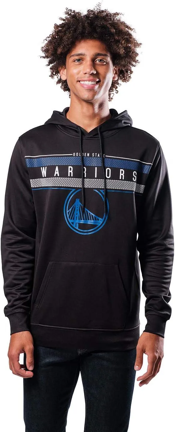 Ultra Game NBA Official Men’s Super Soft Midtown Hoodie Pullover Sweatshirt - Unisex, Golden State Warriors|Golden State Warriors