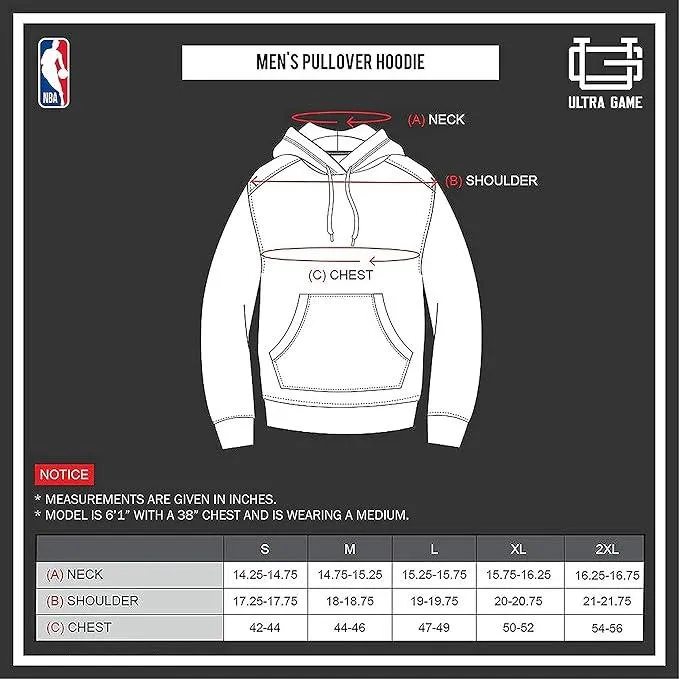 Ultra Game NBA Official Men’s Super Soft Midtown Hoodie Pullover Sweatshirt - Unisex, Los Angeles Clippers|Los Angeles Clippers