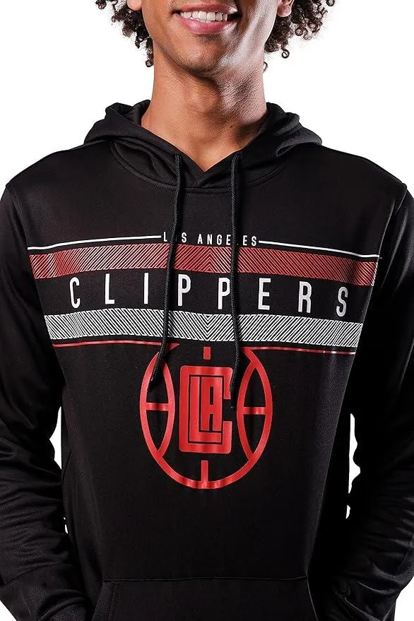 Ultra Game NBA Official Men’s Super Soft Midtown Hoodie Pullover Sweatshirt - Unisex, Los Angeles Clippers|Los Angeles Clippers