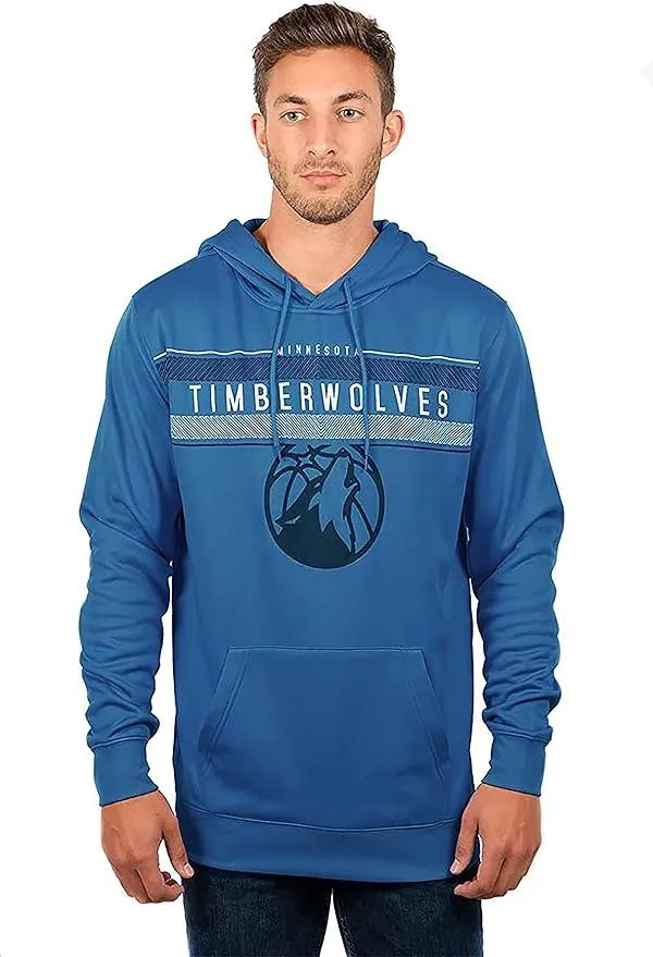 Ultra Game NBA Official Men’s Super Soft Midtown Hoodie Pullover Sweatshirt - Unisex, Minnesota Timberwolves|Minnesota Timberwolves