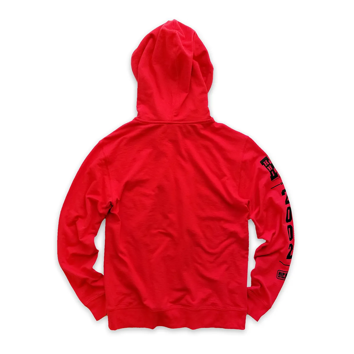 UNISEX 2-TONE NEW VARSITY SEAL PULLOVER HOODY - RED/BLACK