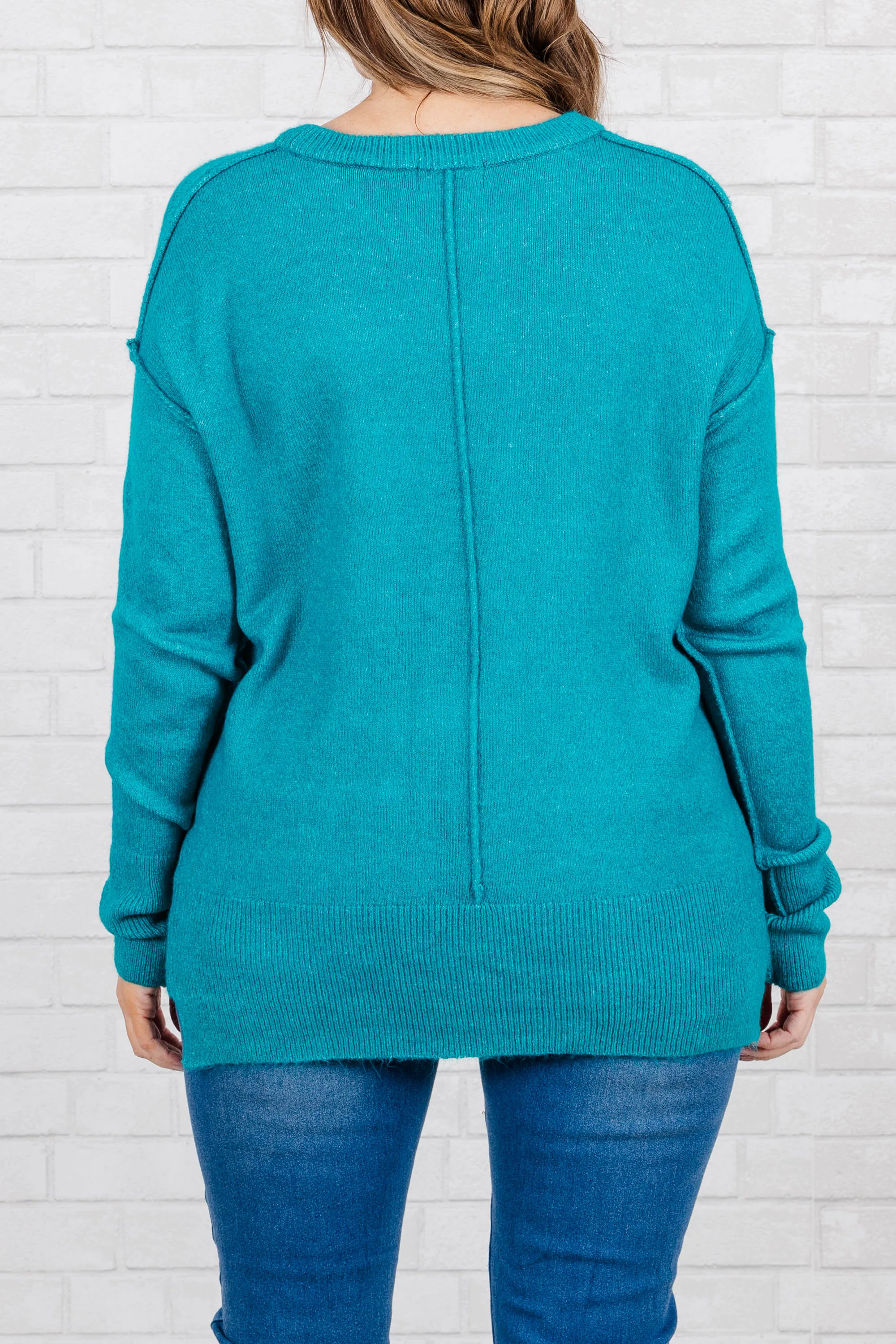 Unwind Your Mind Pullover, Heather Light Teal