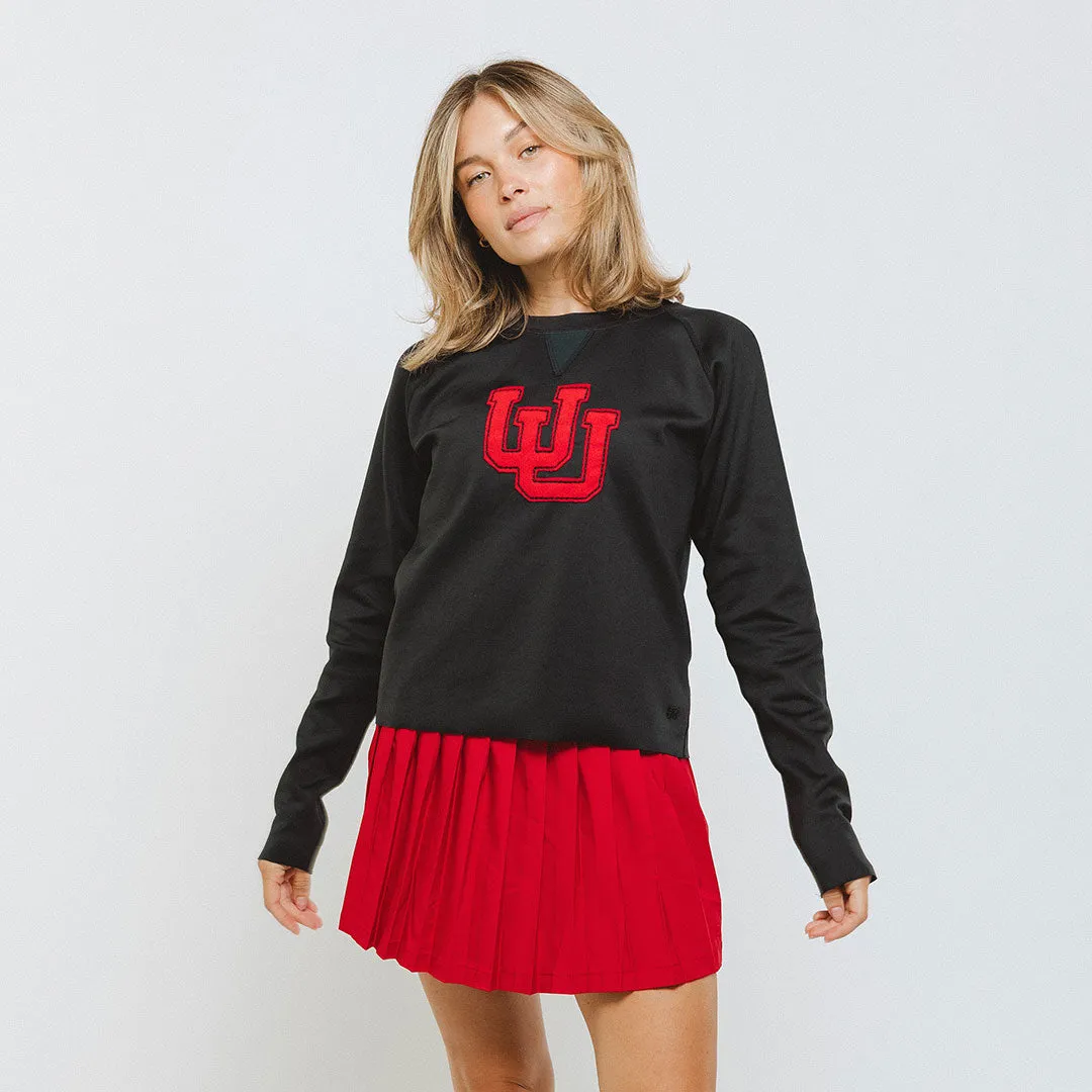 Utah Embroidered Neo Crew, Let's Go U Black