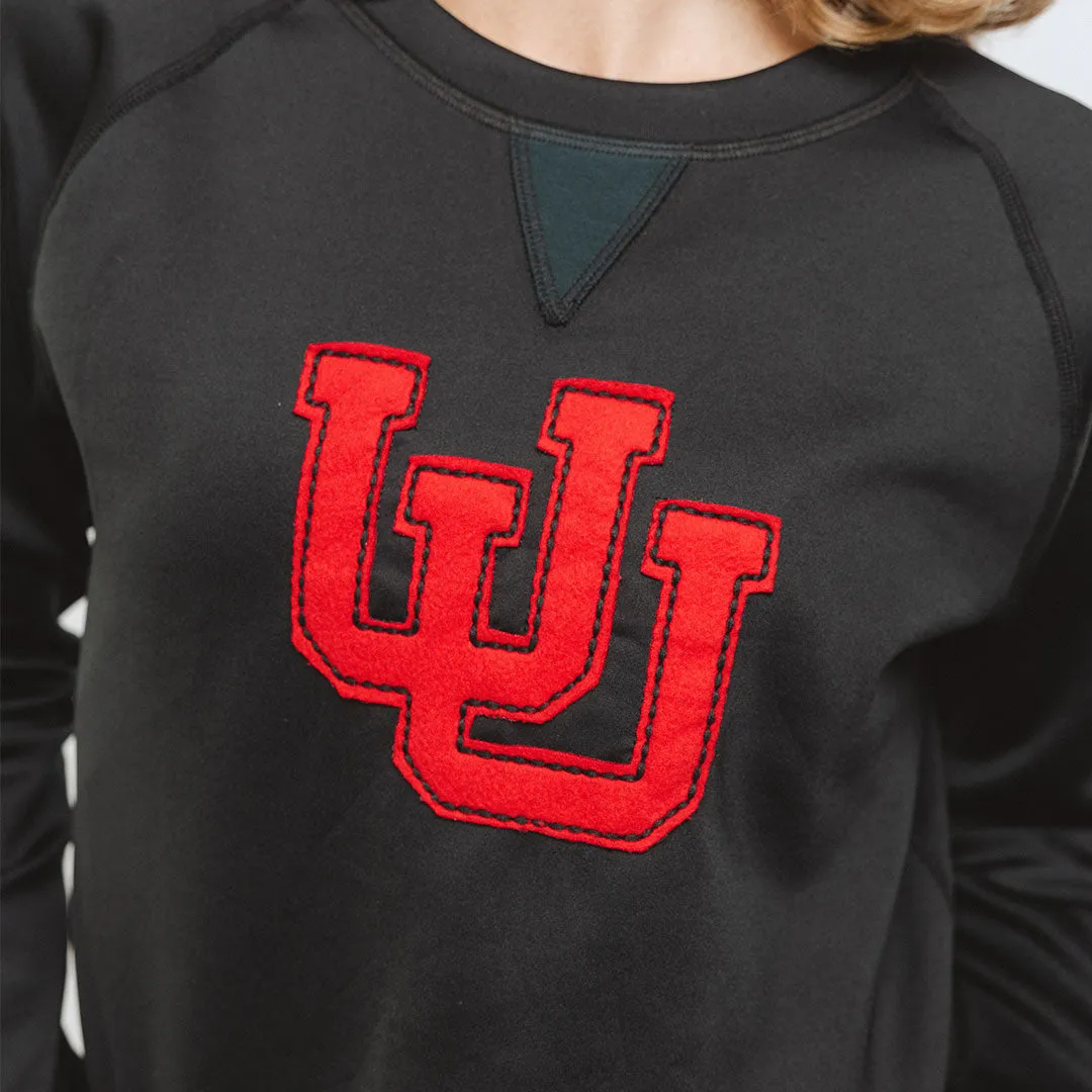 Utah Embroidered Neo Crew, Let's Go U Black