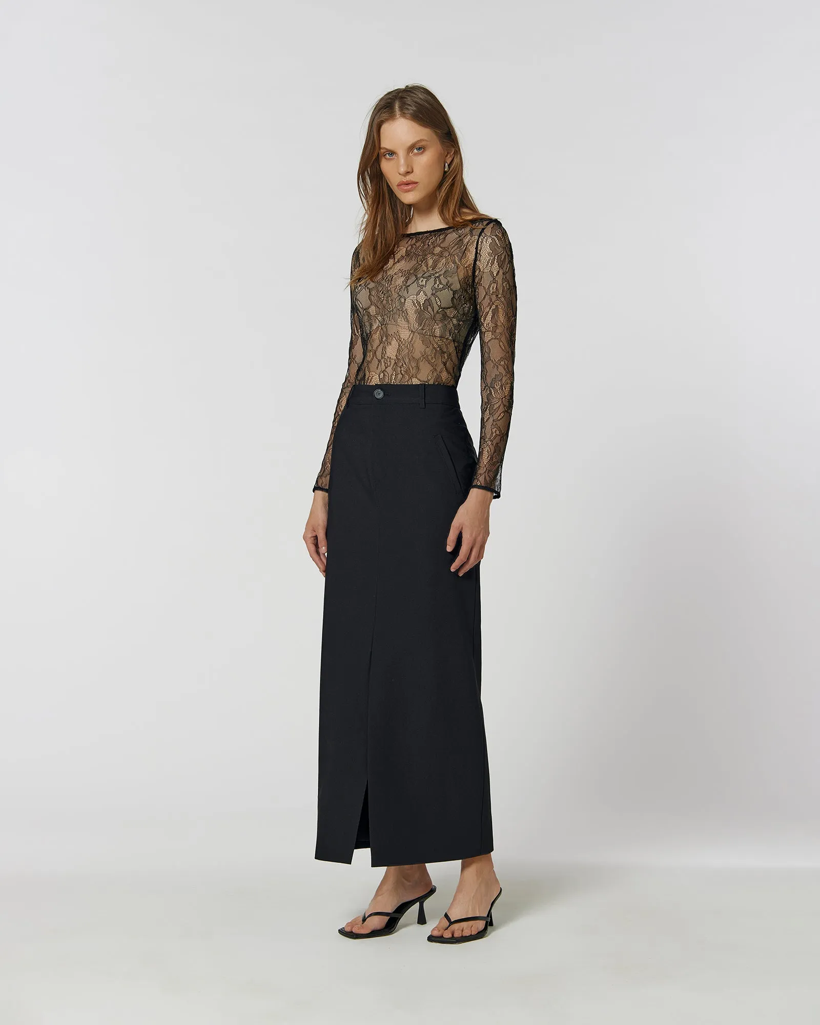 Valentina Cargo Skirt Black