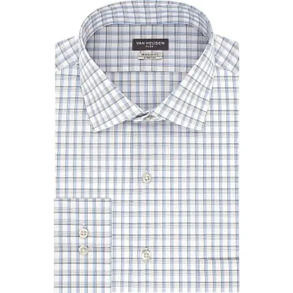 Van Heusen Men's Classic-Fit Stretch Flex Dress Shirt Azure