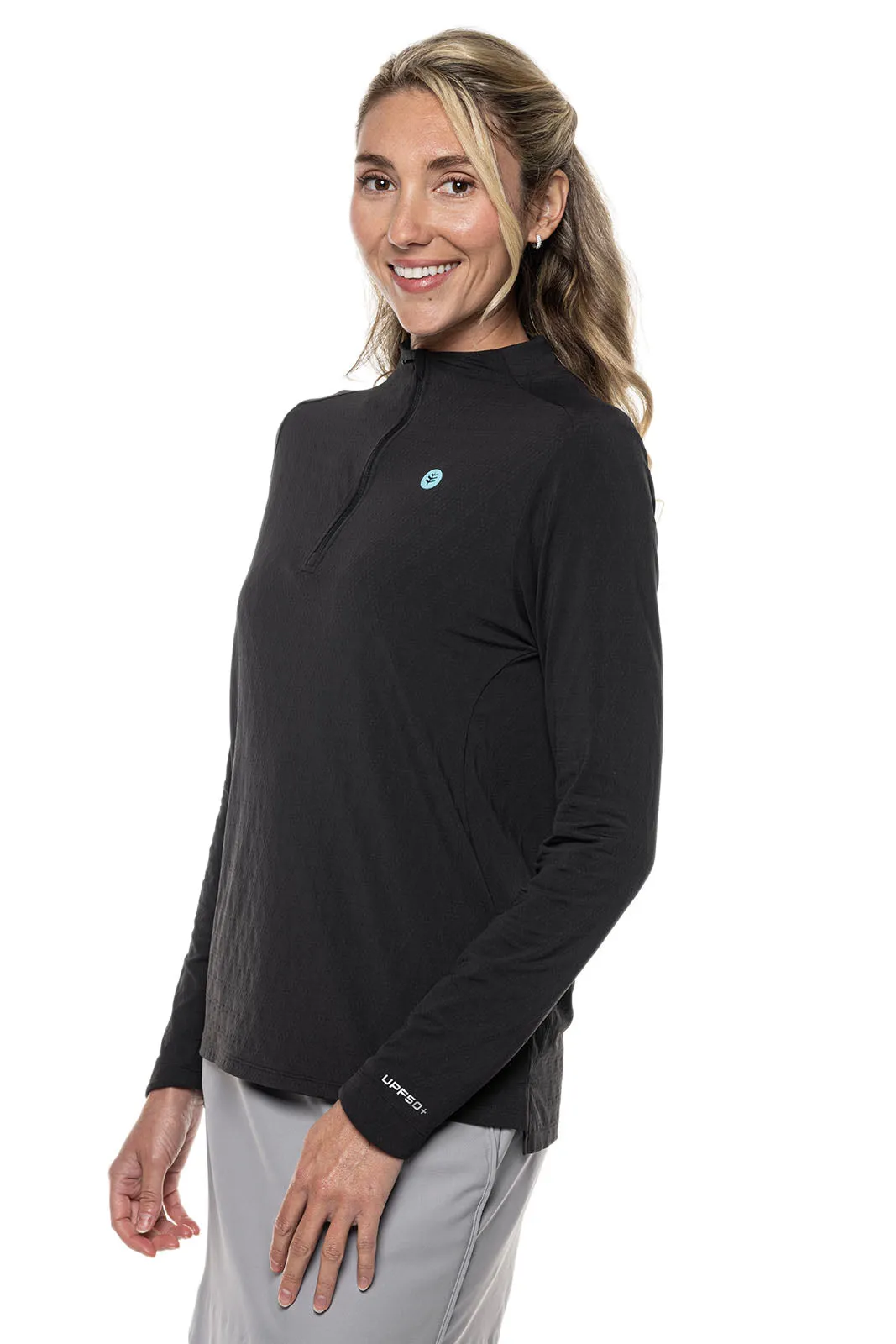 Women's Albatrose Golf Pullover  |  Black Diamond Jacquard