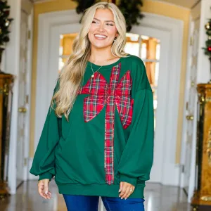 Wrapped With Love Pullover, Green