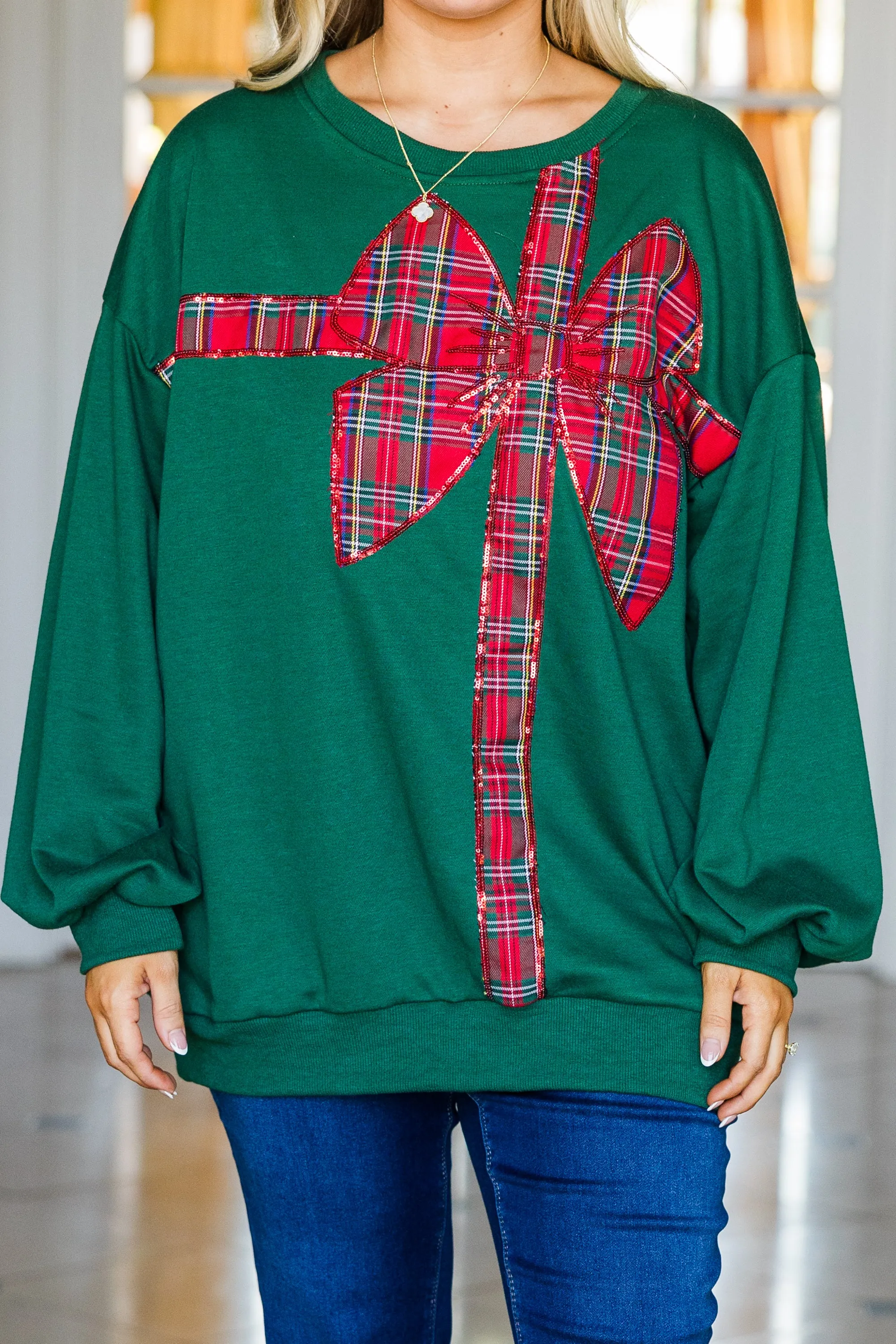 Wrapped With Love Pullover, Green