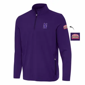 Wrigley Field Northwestern University Antigua Quarter Zip Pullover Shirt