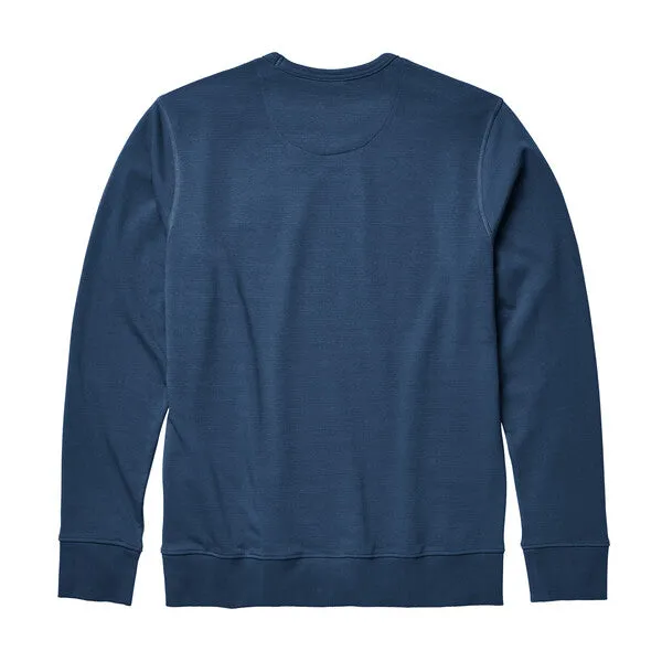 YETI French Terry Crew Neck Pullover - Navy