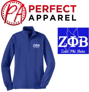 Zeta Phi Beta Dove Quarter Zip Pullover